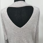 Cashmere Turtleneck Sweater with Soft Knit and Ribbed Details Gray Size XL Photo 2