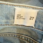 Hudson Jeans  Lightwash Crop Riley Relaxed Straight 27 98% cotton Made in USA Photo 3