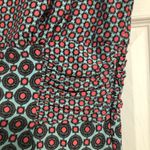 Roz & Ali  New geometric dress sleeveless‎ ruched waist pink blue women’s size 12 Photo 6