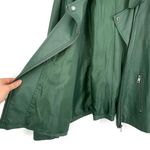 Style & Co Faux Leather Moto Jacket Hunter Green XXL Photo 4