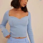ASOS Rib Knitted Long Sleeve Top Nakd Photo 0