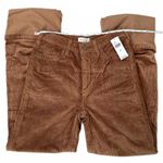 Anthropologie Pilcro Scotty Cuffed High-Rise Corduroy Straight Jeans NWT Size 24 Photo 4