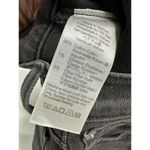 Madewell  Mid-Rise Kick Out Jeans Women 25 Black Wash Cotton Cropped Photo 8