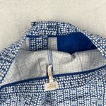 Laundry by Shelli Segal Geometric Blue & White Stretch Cotton Crop Pants Size 2 Photo 7