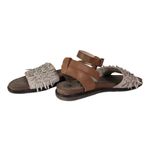 OTBT Voyage Dove Grey Leather Sandals Photo 7