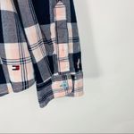 Tommy Hilfiger Navy Blue Pink Plaid Shirt Sz L Photo 8