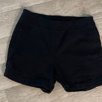 Soft Surroundings  petite medium PM Classic Black Women's cuffed Shorts pull on Photo 0