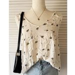Collective Concepts  Ivory Bouquet Patterned Summer Tank Top (NWT) Photo 0