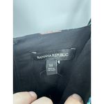 Banana Republic Floral Ruffle Midi Dress Women 14 Black Bohemian Preppy Peasant Photo 4