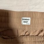 Aritzia Sunday Best Grenville Lounge Pant Elastic Waist Elastic Ankle Beige Med Photo 4