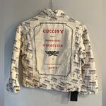 Gucci Women’s White Stamp Guccify Denim Jacket Size 38 (XS) NEW Photo 1