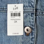 J. Jill Denim Jacket SZ 3X Rosewoodwash Button Front Shirt Tunic Oversize Jacket Blue Photo 5