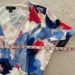 Alfani  Women's Petite Printed Wrap Dress Blue Soft Blooms Size 10P NWT Photo 14