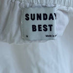 Sunday Best Angela Tiered Lace Mini Dress V Neck Women’s Medium Babydoll Angel White Photo 12