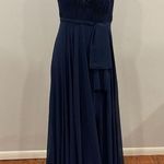 Mac Duggal  55283 Midnight Blue Sleeveless Gown 10 Photo 0