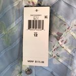 Ralph Lauren Dress Summer Sleeveless Floral Light Blue Button Top Size 12 Photo 3