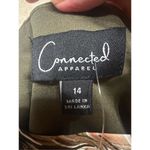 Connected Apparel  Mock Wrap Printed Dress Sz 14 NWT Photo 2