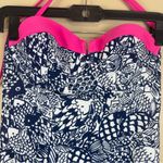 Lilly Pulitzer  Women’s Swimsuit one piece halter top Navy/Hot Pink Size S Photo 2