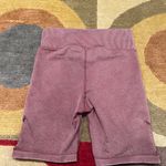 Aerie Offline Bike Shorts 7 High Rise 7 Inch Seamless Ribbed Maroon Medium Photo 4