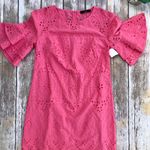 Trina Turk Praise Eyelet Ruffle Sheath Dress Cosmo Pink Photo 6