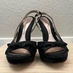 Chinese Laundry  Black Ruffle Strap Stiletto Heels 5 Photo 5