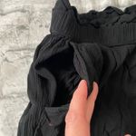 American Eagle women S short pull on crepe ribbed crop jogger pants black Photo 3