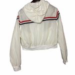 Brandy Melville Jennise stripe hooded windbreaker Photo 1