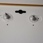 NWT Trendy Ear Sense Silver Tone Triple Layer Drop Dangle Post/Stud Y2K Earrings Photo 2