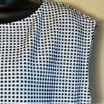 Daniel Cremieux Cremieux Top Women's Size Small Blue White Check Sleeveless with Side Tie NWT Photo 1
