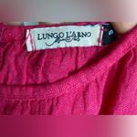 Lungo L’Arno Linen Mini Dress Hot Pink Summer Italian S Minimalist Cottagecore Photo 5