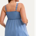 Summer  Maternity One Piece Swim Dress With Tie Side Photo 2