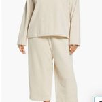 Vince Crop Pull-On Cotton Blend Pants in White Sand Beige Plus Size XXLARGE NWT Photo 6