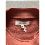 Madewell Sweatshirt Womens Small Rust Embroidered Bow Crewneck Preppy Lounge Photo 4