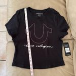 True Religion RIBBED CRYSTAL HORSESHOE BABY TEE. Size L. MSRP $59 Photo 12