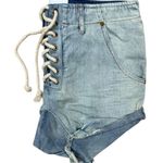 One Teaspoon  Ivory Superfreaks Denim Shorts Size 30 / US 8 – NWT Photo 8