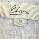 Elan  Women's Light Blue 100% Cotton Long Sleeve Button Down Shirt Size M Photo 2