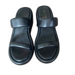 Coconuts by Matisse  Unique Black Slip-On Wedge Sandals size 9 Photo 3