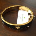Kate Spade  Black & Gold Bangle Bracelet NWT Photo 1