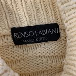 Renso‎ Fabiani Sweater Large Cream Chunky Knit High Neck Cozy Winter Photo 5