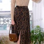 SheIn Ditsy Floral Print Spilt Boho Cottagecore Skirt Size Large Photo 0