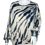 Young Fabulous and Broke  Sweatshirt Womens Small Blue Cream Tie‎ Dye Casual Lounge Photo 0