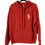 Goats Brand Rustic Burnt Orange Fleece Lined Pullover Hoodie Sweatshirt Medium Photo 0