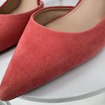 Essex Lane  Vera shoes 9.5 high heels pointed toe D'Orsay suede leather coral Photo 8