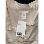 H&M Divided H & M Over Sized Button Down Shirt Jacket Women's Beige Size XL NWT Photo 3