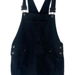 No Boundaries  Women's Size‎ Large 11-13 Black Distressed Overall Shorts Photo 0