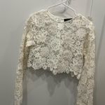 Gracia  White Lace Top Size M Photo 0