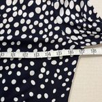 BCBGMAXAZRIA  Navy and White Button Down Shirt Photo 7