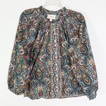 Cleobella Fabiola Organic Cotton Peasant Blouse Size M Photo 4