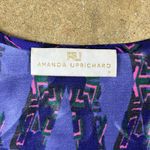 Amanda Uprichard  Geometric Purple silk dress 
Size: Small Photo 2
