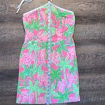 Lilly Pulitzer White Label Taboo Halter Blair Dress Women’s Size 0 Pink/Green Photo 5